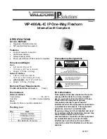 Preview for 1 page of Valcom VIP-480AL-IC Quick Start Manual