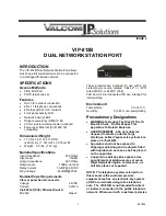 Предварительный просмотр 1 страницы Valcom VIP-812B Quick Start Manual