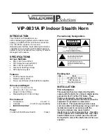 Preview for 1 page of Valcom VIP-9831A Quick Start Manual