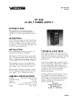 Valcom VP-1024 Instructions preview