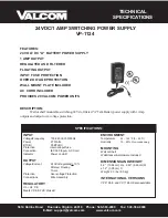 Valcom VP-1124 Technical Specifications preview