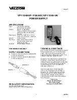 Предварительный просмотр 1 страницы Valcom VP-1124A Quick Manual