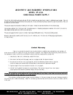 Preview for 2 page of Valcom VP-412A Technical Specifications