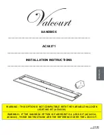 Valcourt AC04371 Installation Instructions Manual preview