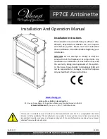 Предварительный просмотр 1 страницы Valcourt Antoinette User'S Installation And Operation Manual