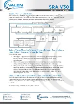 Preview for 6 page of Valen SRA V30 Operation Manual