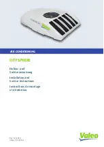 Valeo CITYSPHERE Installation And Service Instructions Manual preview