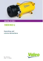 Valeo THERMO G Operating And Service Instructions preview