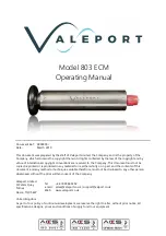 Preview for 1 page of Valeport 803 Operating Manual