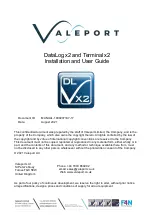 Предварительный просмотр 1 страницы Valeport DataLog x2 Installation And User Manual