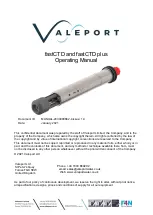 Предварительный просмотр 1 страницы Valeport fastCTD Operating Manual