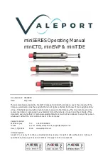 Предварительный просмотр 1 страницы Valeport miniCTD Operating Manual