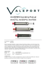 Valeport miniSERIES Series Operating Manual preview