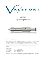 Preview for 1 page of Valeport miniSVS Operating Manual