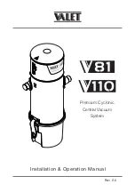 Valet V110 Installation & Operation Manual предпросмотр