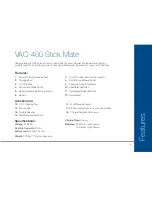 Предварительный просмотр 3 страницы Valet VAC-400 Stick Mate Owner'S Manual