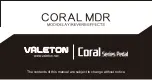 Valeton CORAL MDR Quick Start Manual preview