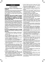 Предварительный просмотр 8 страницы Valex 1373102 Instruction Manual And Safety Instructions