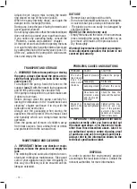 Предварительный просмотр 10 страницы Valex 1373102 Instruction Manual And Safety Instructions
