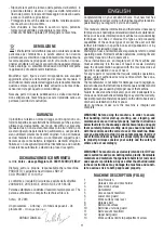 Предварительный просмотр 11 страницы Valex 1410152 Instruction Manual And Safety Instructions