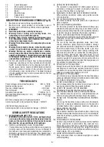 Предварительный просмотр 12 страницы Valex 1410152 Instruction Manual And Safety Instructions