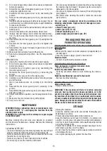 Предварительный просмотр 16 страницы Valex 1410152 Instruction Manual And Safety Instructions