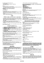 Preview for 15 page of Valex 1410218 Use And Maintenance Manual