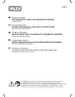 Предварительный просмотр 1 страницы Valex 1600L Instruction Manual And Safety Instructions