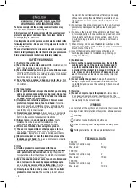 Предварительный просмотр 6 страницы Valex 1650151 Instruction Manual And Safety Instructions