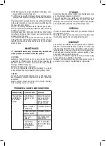 Preview for 8 page of Valex 1650151 Instruction Manual And Safety Instructions