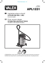 Valex APL1231 Operating Instructions Manual preview