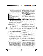 Preview for 21 page of Valex BX1800 Operating Instructions Manual