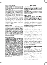 Предварительный просмотр 13 страницы Valex BX1900 Operating Instructions Manual