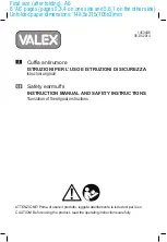 Preview for 1 page of Valex C170 Instruction Manual And Safety Instructions