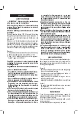 Предварительный просмотр 5 страницы Valex C170 Instruction Manual And Safety Instructions