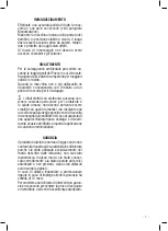 Предварительный просмотр 7 страницы Valex CINDER 1003 Operating Instructions Manual