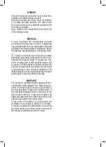 Предварительный просмотр 11 страницы Valex CINDER 1003 Operating Instructions Manual