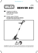 Preview for 1 page of Valex DENVER 851 Operating Instructions Manual