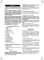 Предварительный просмотр 9 страницы Valex DENVER 851 Operating Instructions Manual