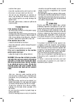 Preview for 11 page of Valex DENVER 851 Operating Instructions Manual