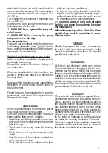 Предварительный просмотр 9 страницы Valex ESP-INOX1101/3 Operating Instructions Manual