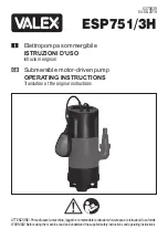 Valex ESP751/3H Operating Instructions Manual предпросмотр