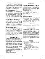 Preview for 10 page of Valex F401V Instruction Manual And Safety Instructions