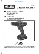 Preview for 1 page of Valex LI-HOME2V IMPACT218 Operating Instructions Manual