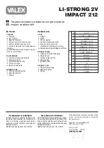 Preview for 2 page of Valex LI-STRONG2V IMPACT 212 Instruction Manual