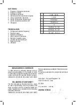 Предварительный просмотр 3 страницы Valex LO16 Operating Instructions Manual