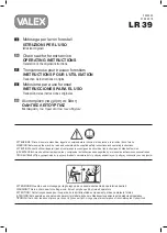 Valex LR 39 Operating Instructions Manual предпросмотр