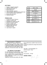 Предварительный просмотр 4 страницы Valex LR130 Operating Instructions Manual