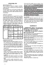 Preview for 12 page of Valex M-LP 18 Operating Instructions Manual