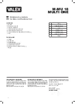 Preview for 2 page of Valex M-MU 18-MULTI ONE Instruction Manual